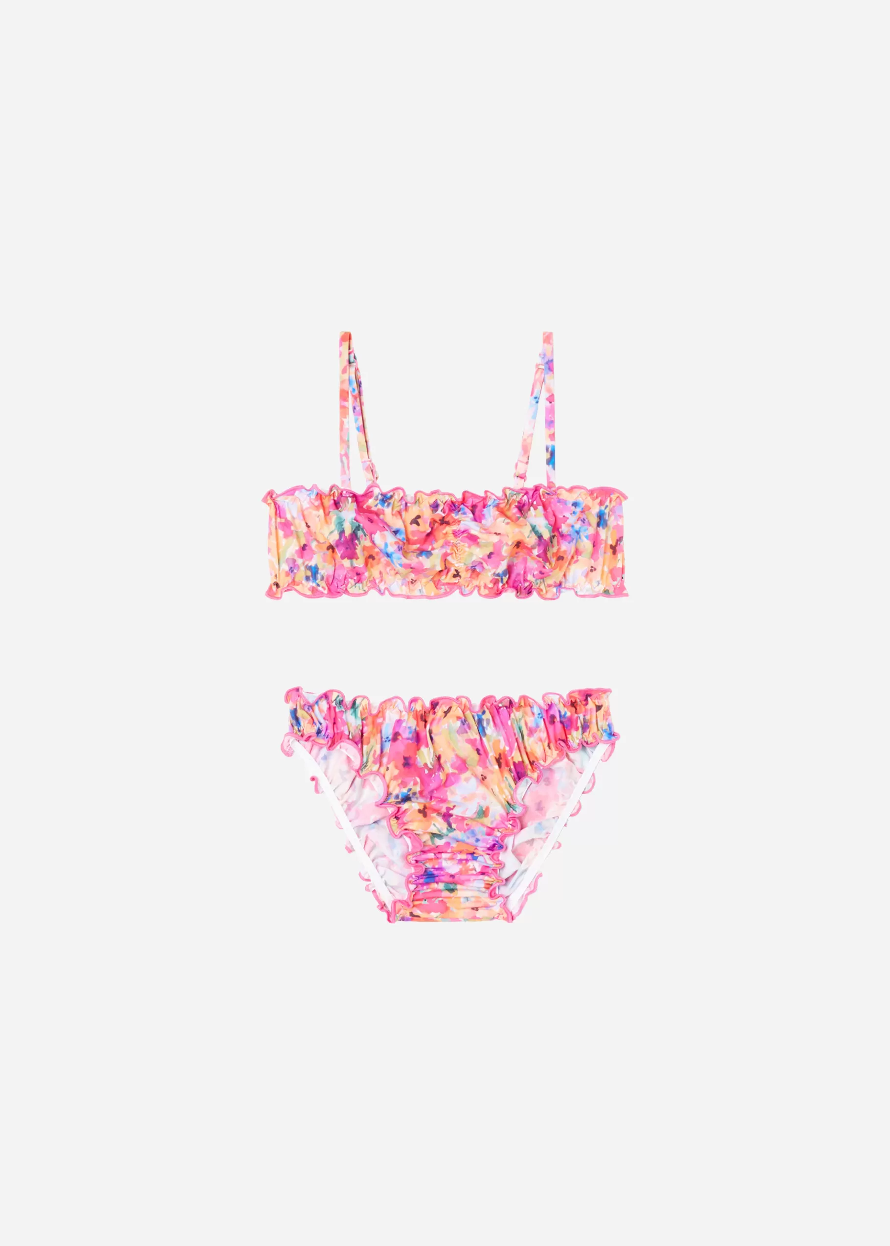 Shop Costume Due Pezzi Bambina Blurred Flower Costumi E Bikini