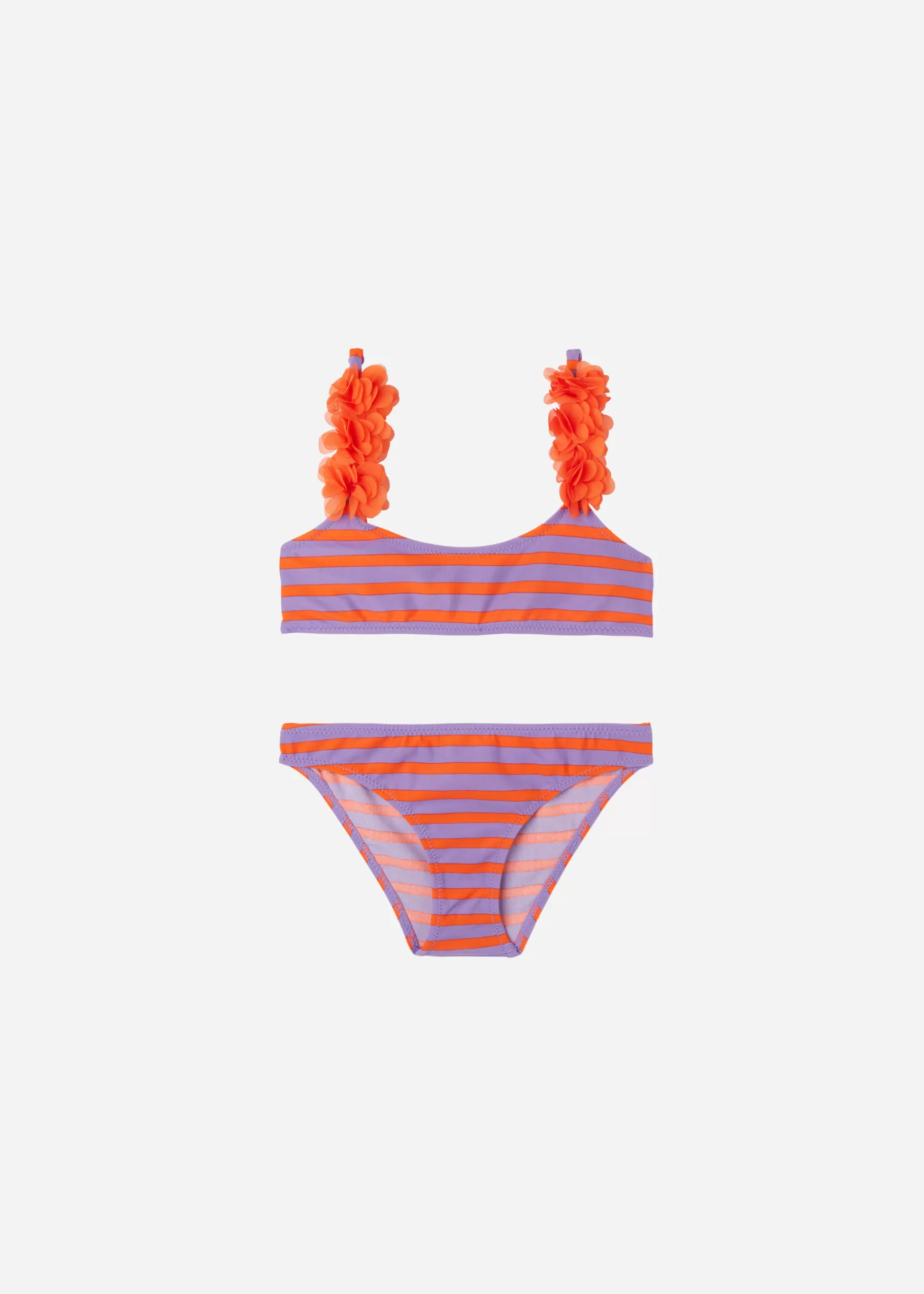 Best Sale Costumi Due Pezzi Bambina Stripes And Flowers Costumi E Bikini