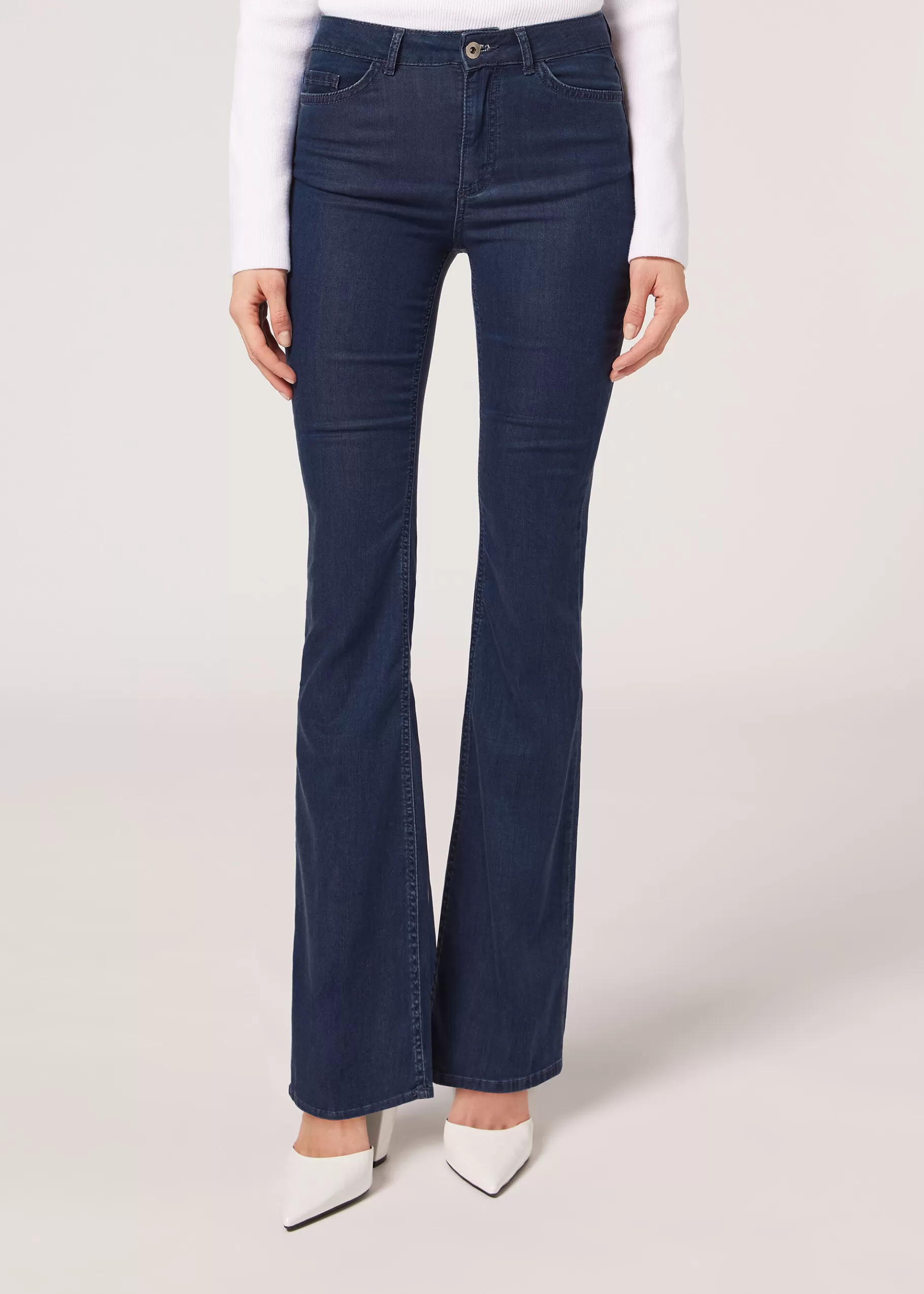 Online Jeans A Zampa Light Denim Eco Donna Jeans | Pantaloni