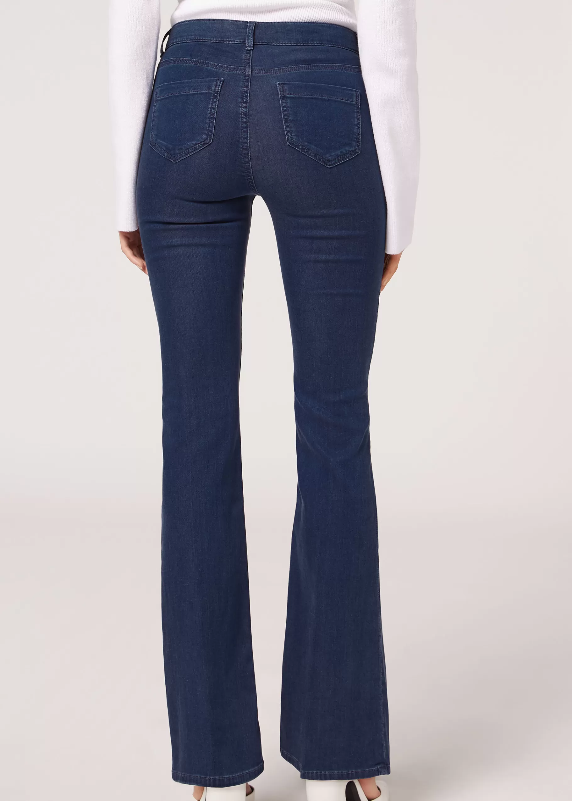 Online Jeans A Zampa Light Denim Eco Donna Jeans | Pantaloni