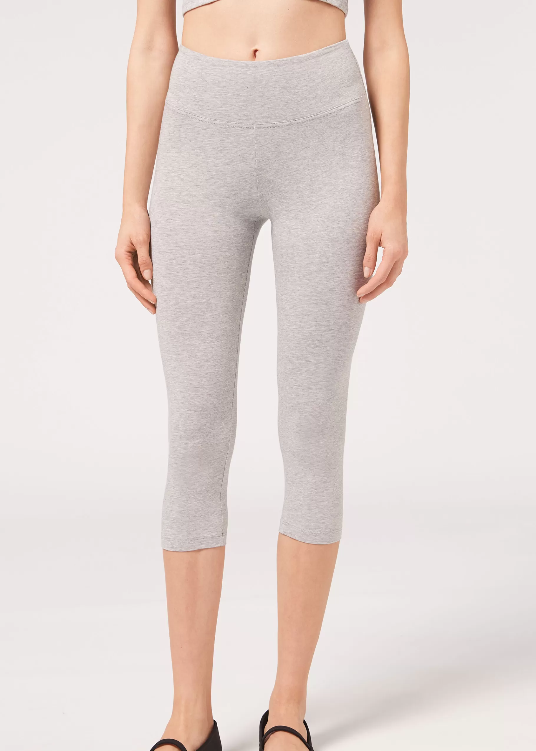 Outlet Leggings Capri In Cotone Supima Donna Leggings Leggings | Leggings