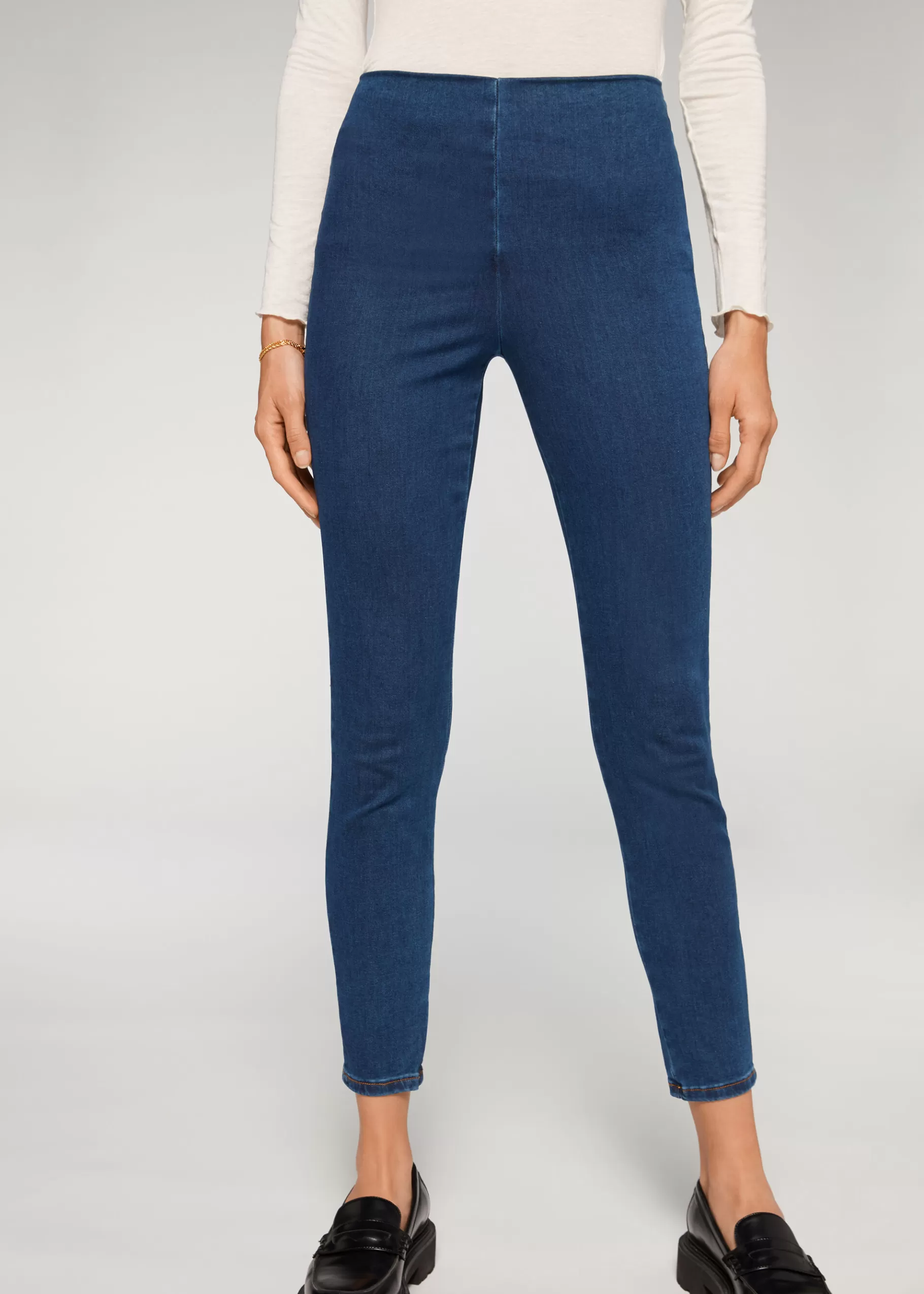 Discount Leggings In Denim Skinny A Vita Alta Donna Jeans | Leggings