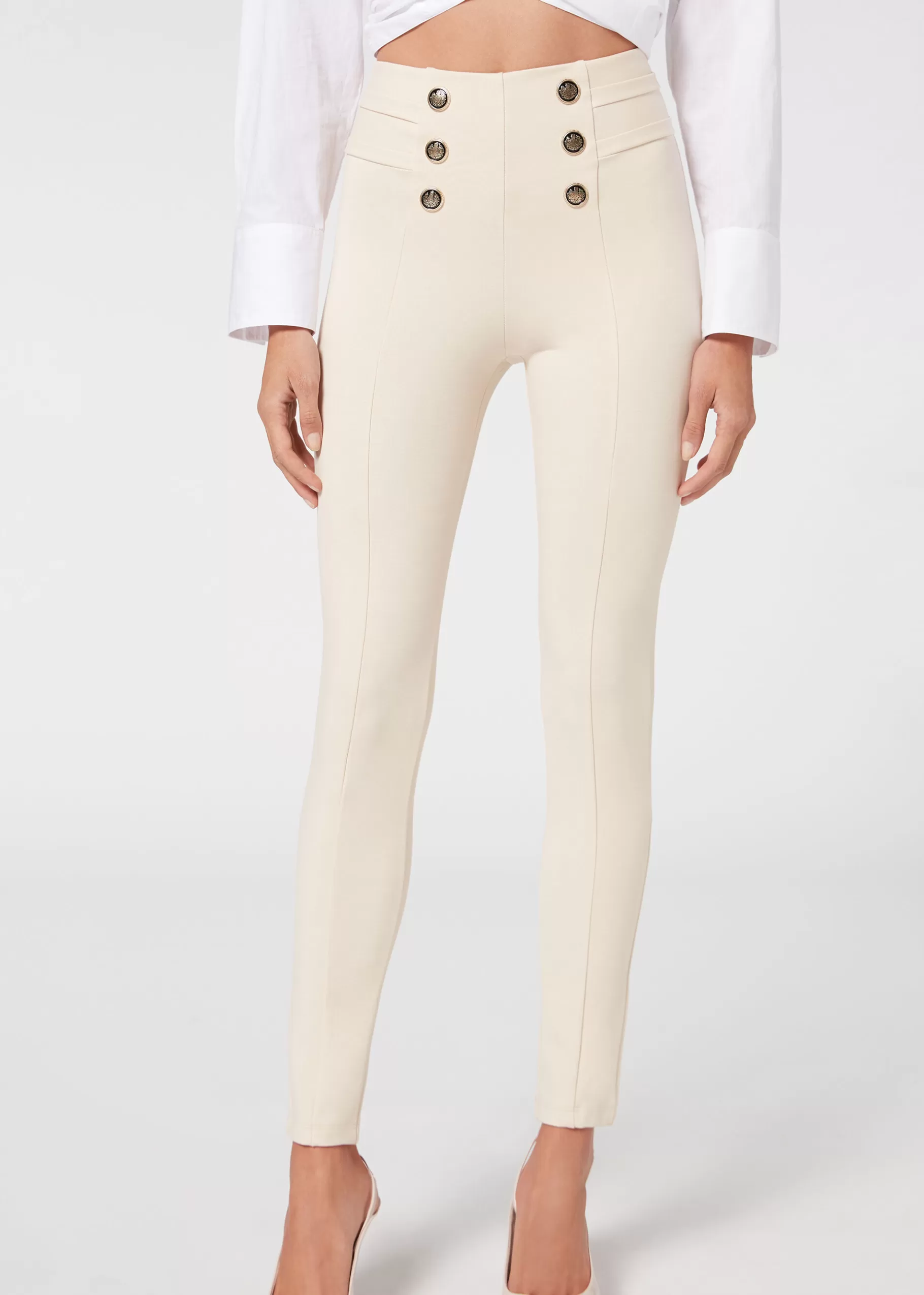 Outlet Leggings Modellanti Skinny Donna Pantaloni | Leggings