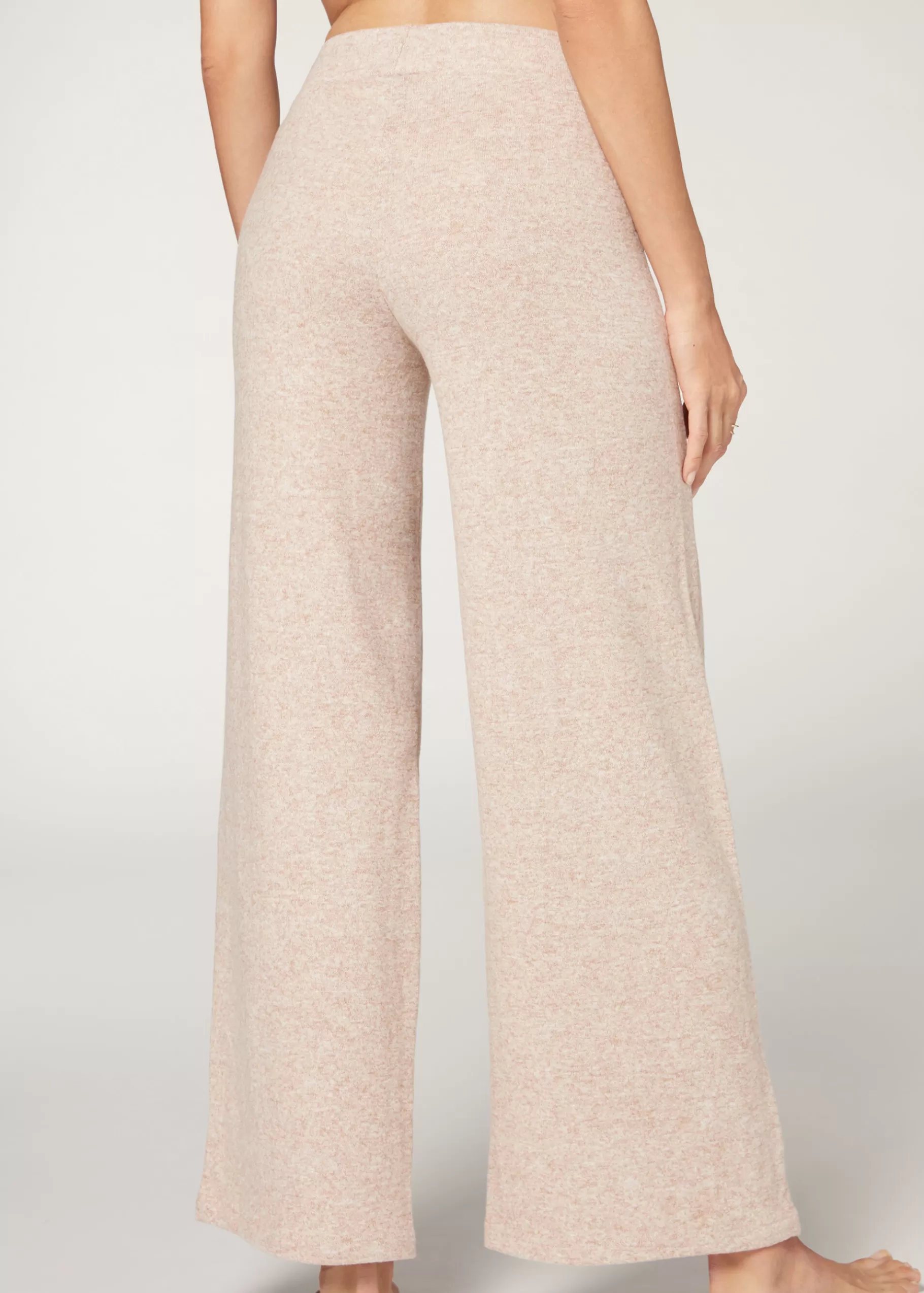 Cheap Pantaloni A Palazzo Cashmere Donna Pantaloni