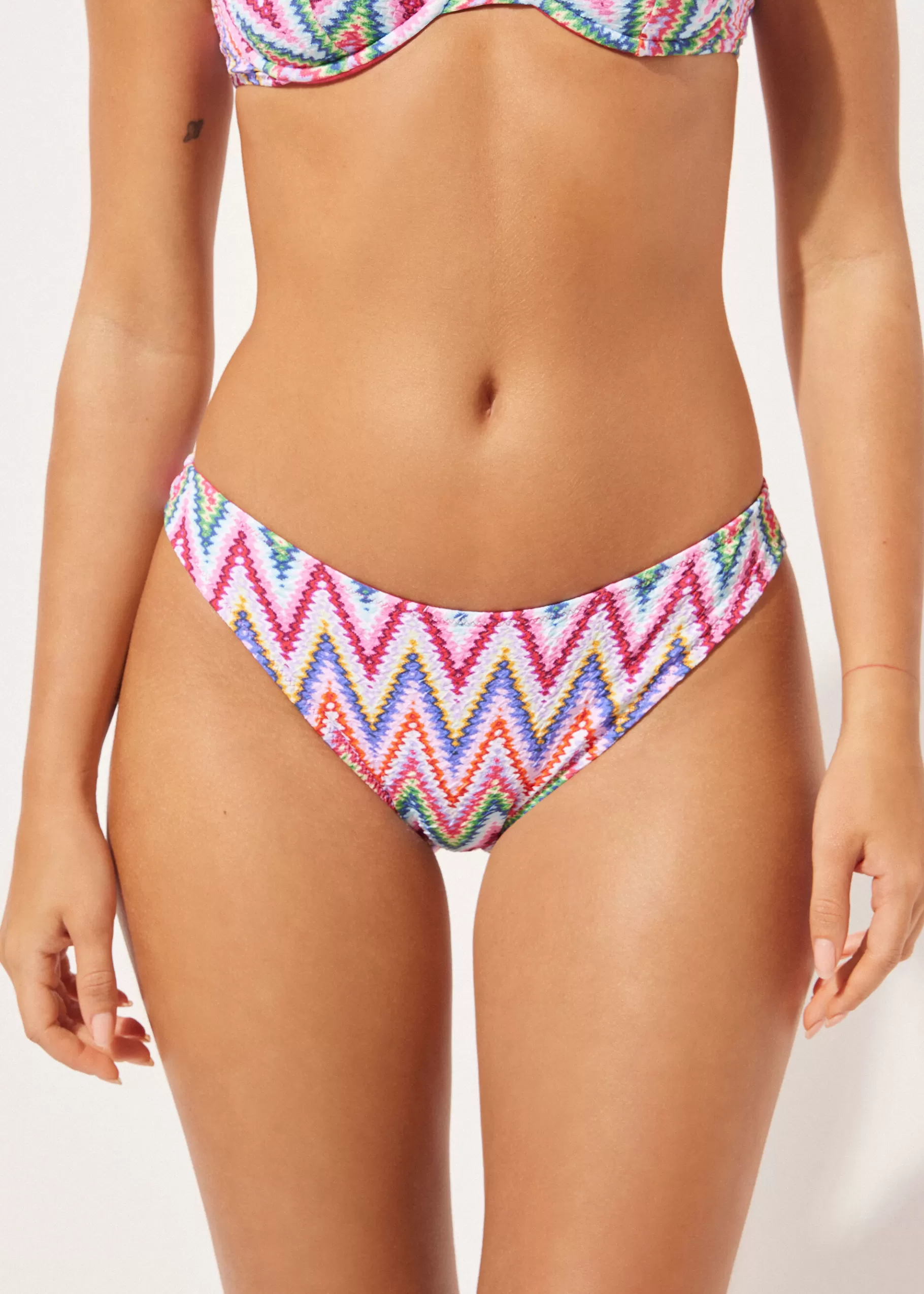 Outlet Slip Costume Multicolor Chevron Donna Bikini | Slip Bikini