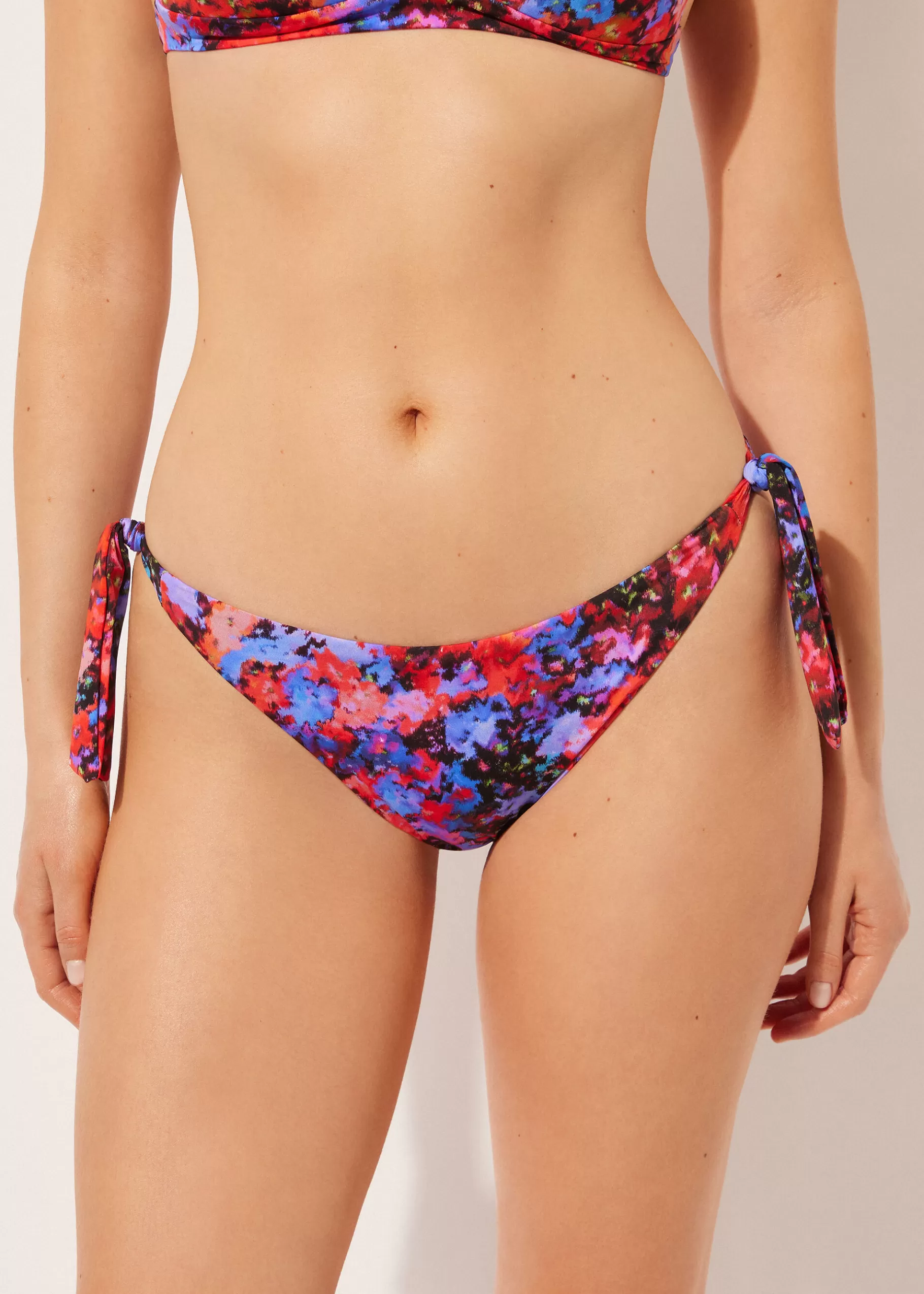 Discount Slip Fiocchi Costume Blurred Flowers Donna Bikini | Slip Bikini