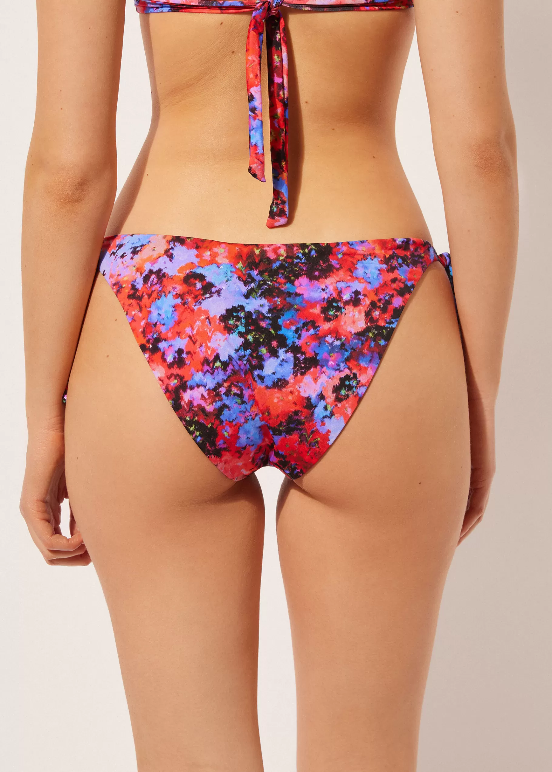 Discount Slip Fiocchi Costume Blurred Flowers Donna Bikini | Slip Bikini